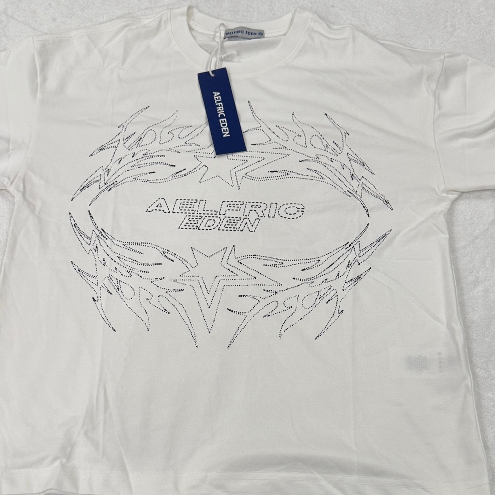 Aelfric Eden White Tribal Graphic Tee